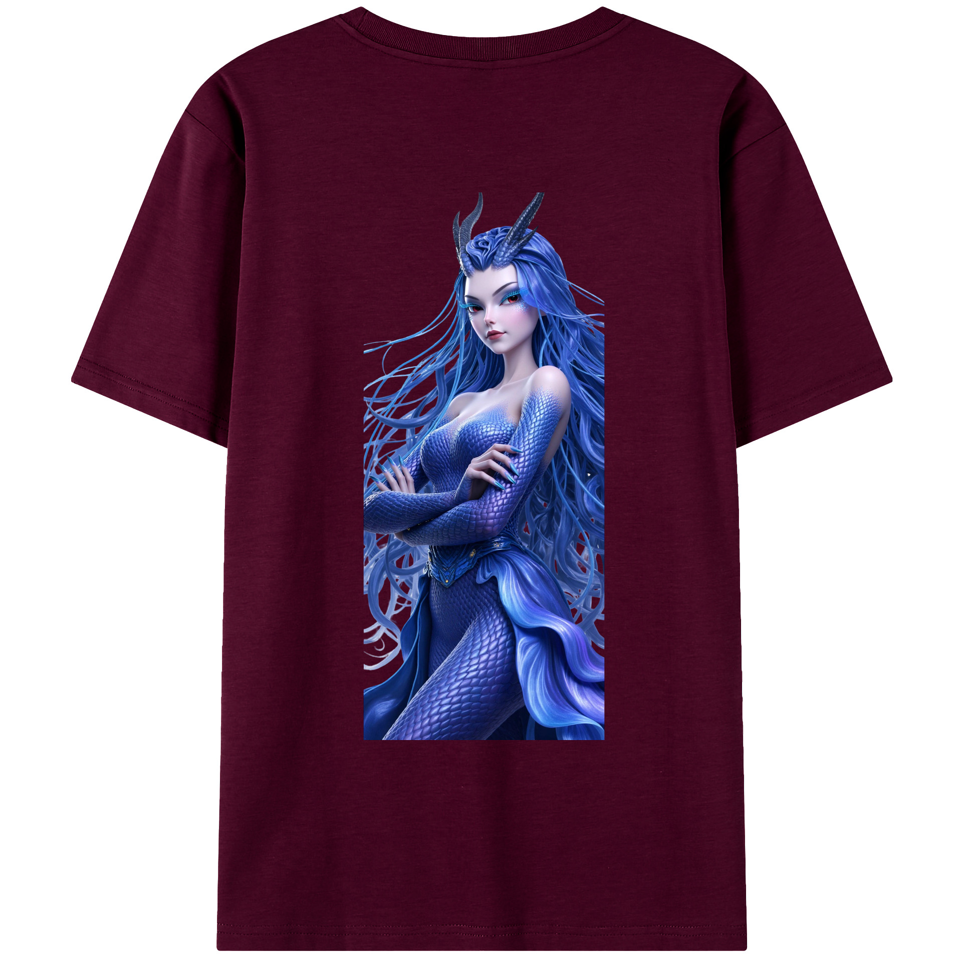 （画像用） Ne Zha 2 ナタ 魔童の大暴れ レディース半袖Tシャツ(バックプリント)